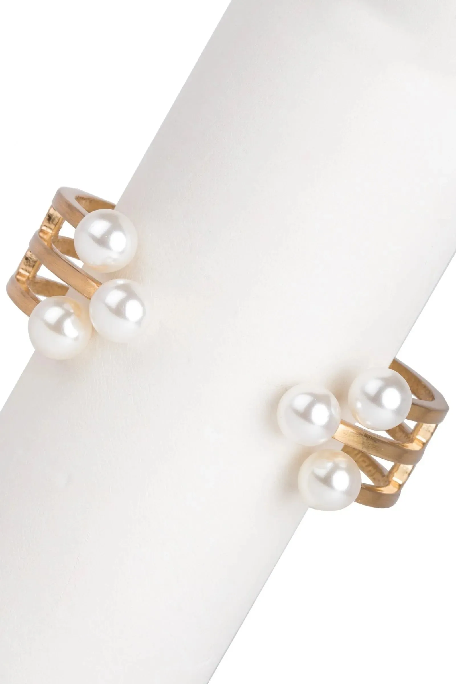 6 Pearl Cuff Bracelet