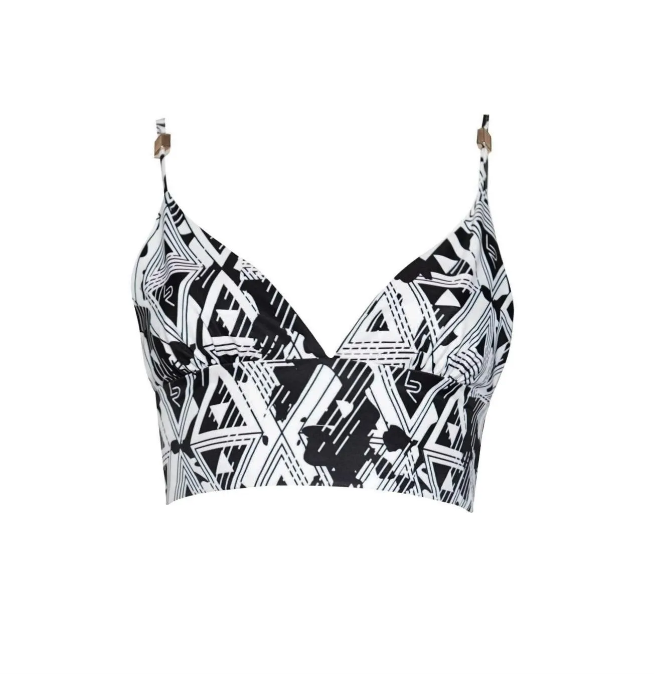 Amour Geometric Crop Top/ Bra top