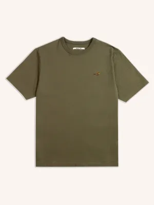 Cargill T-Shirt In Olive Cotton Jersey