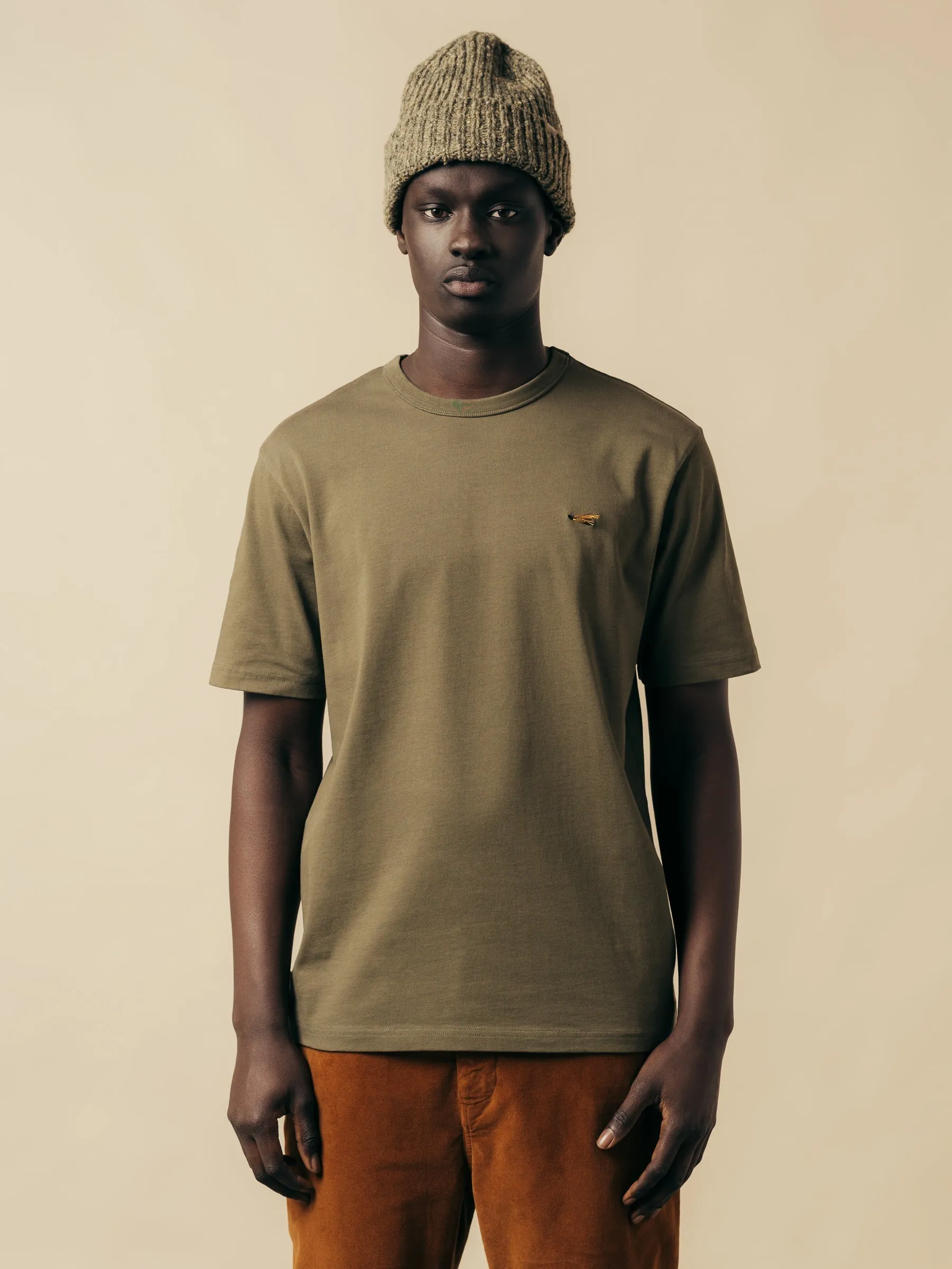 Cargill T-Shirt In Olive Cotton Jersey