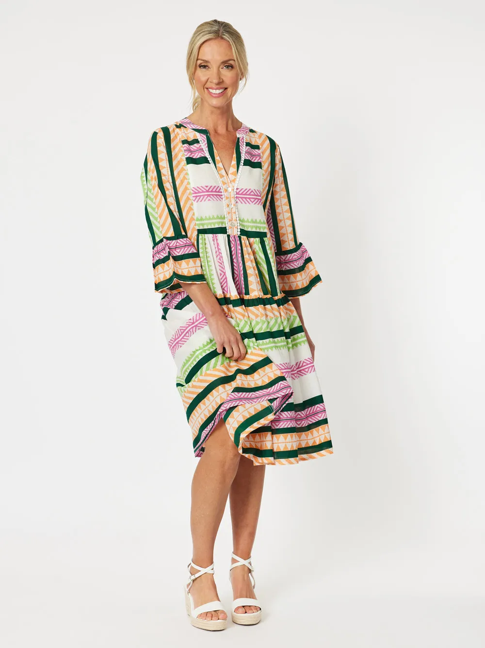 Carla Print Dress - Multi