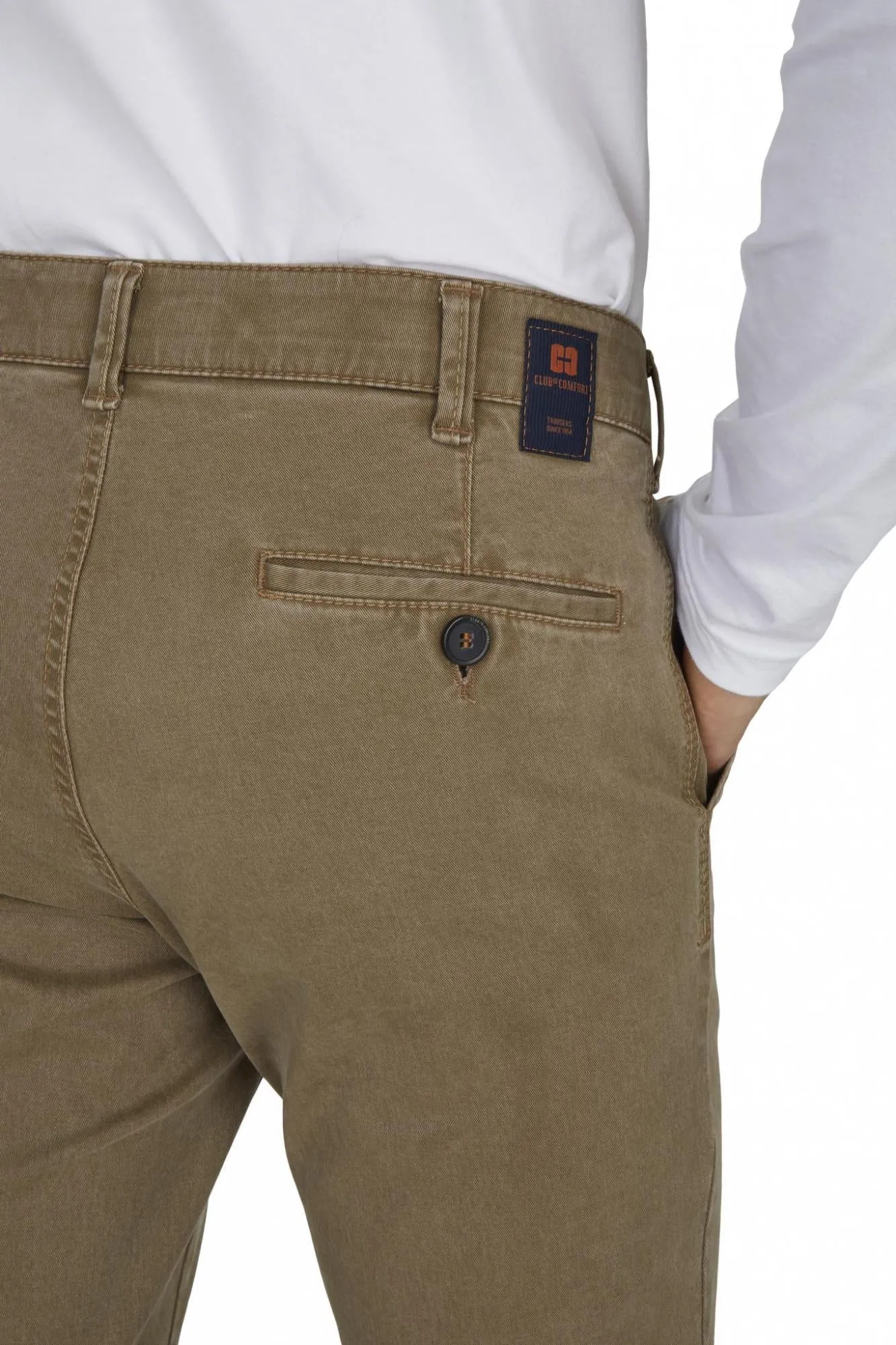 Club Of Comfort Garvey Cotton Trousers 6421 F R