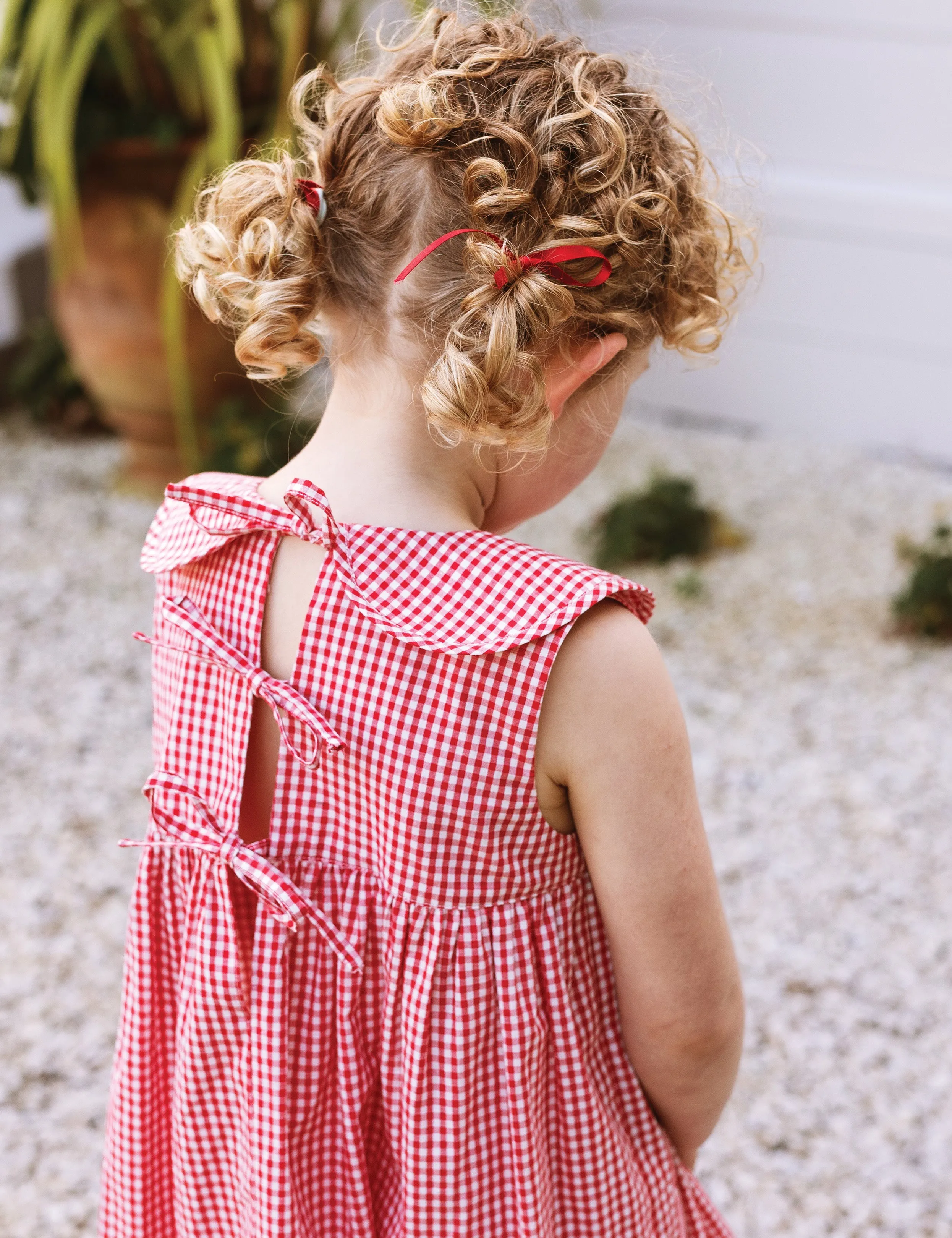 Colette Dress in Cherry Gingham