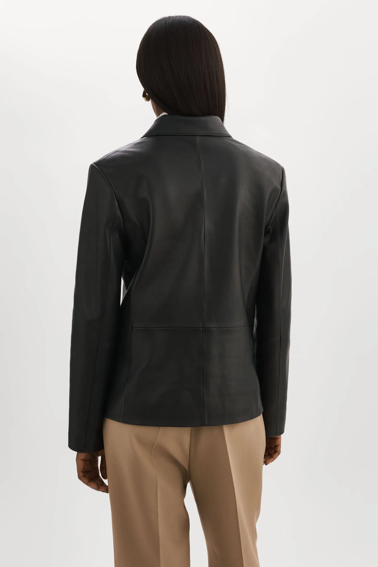 ELZA |  Leather Blazer