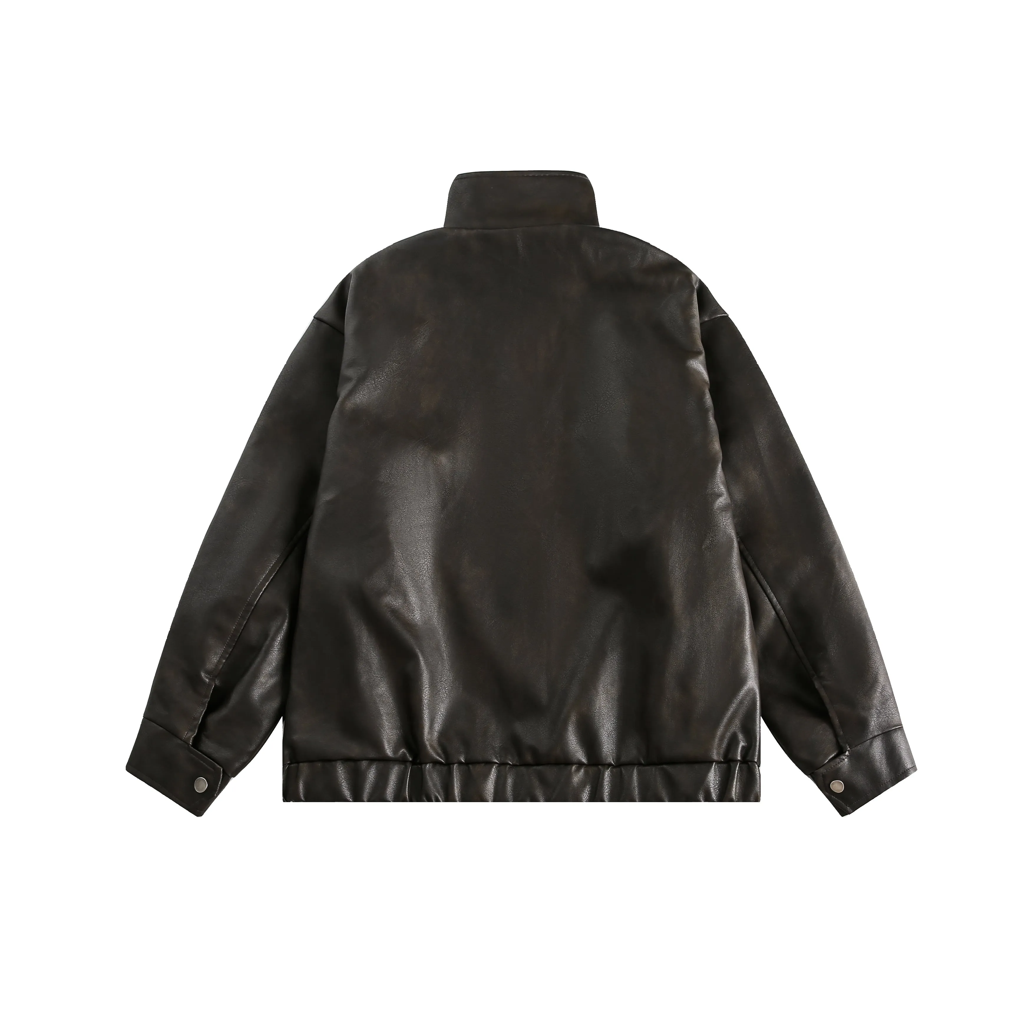 Faire Echo Slimming PU Leather Jacket