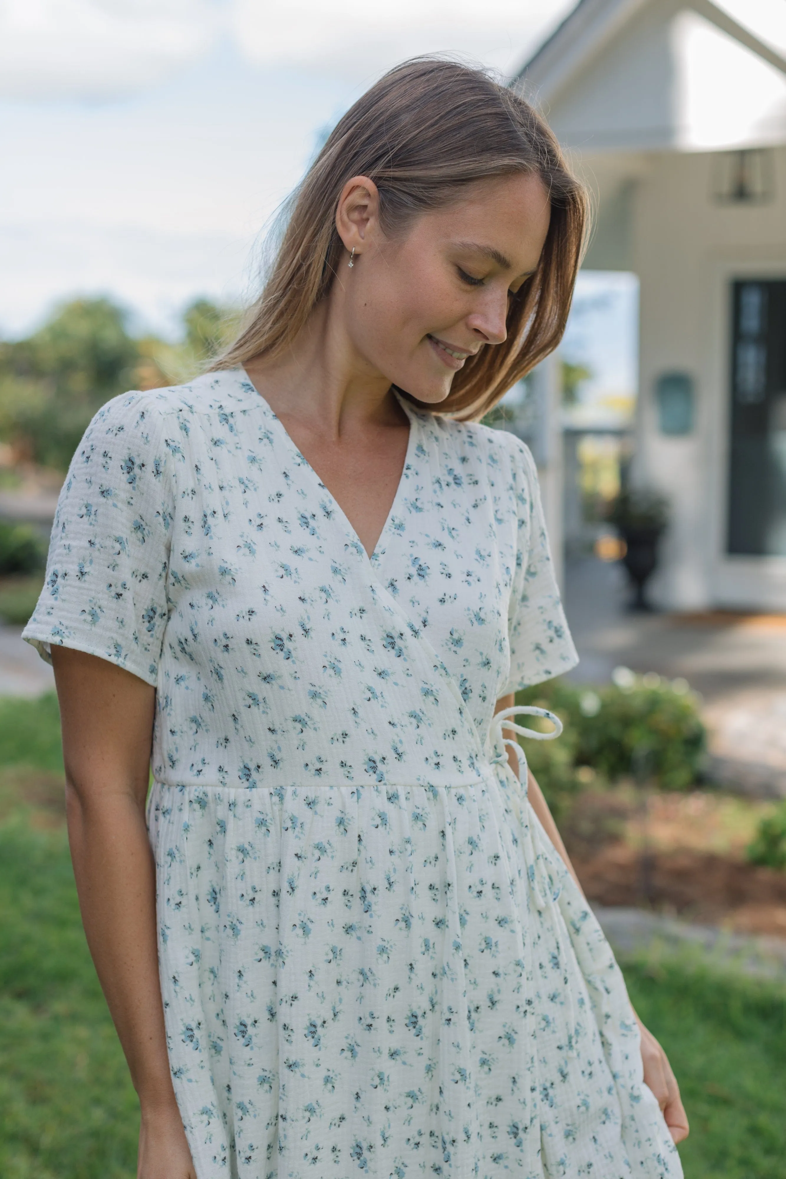 Fall River Dress - Blue Floral