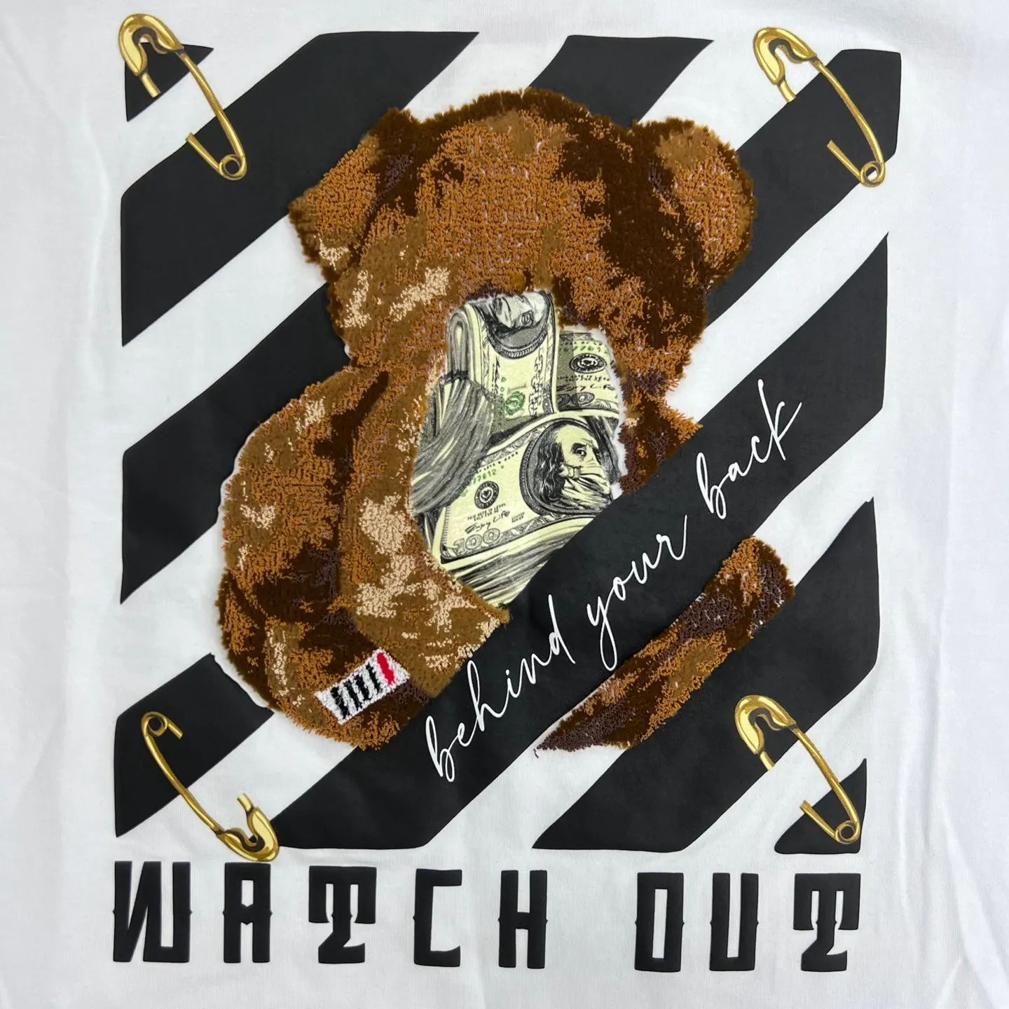 FIFTH LOOK Watch Out Terry Bear Graphic T-Shirt