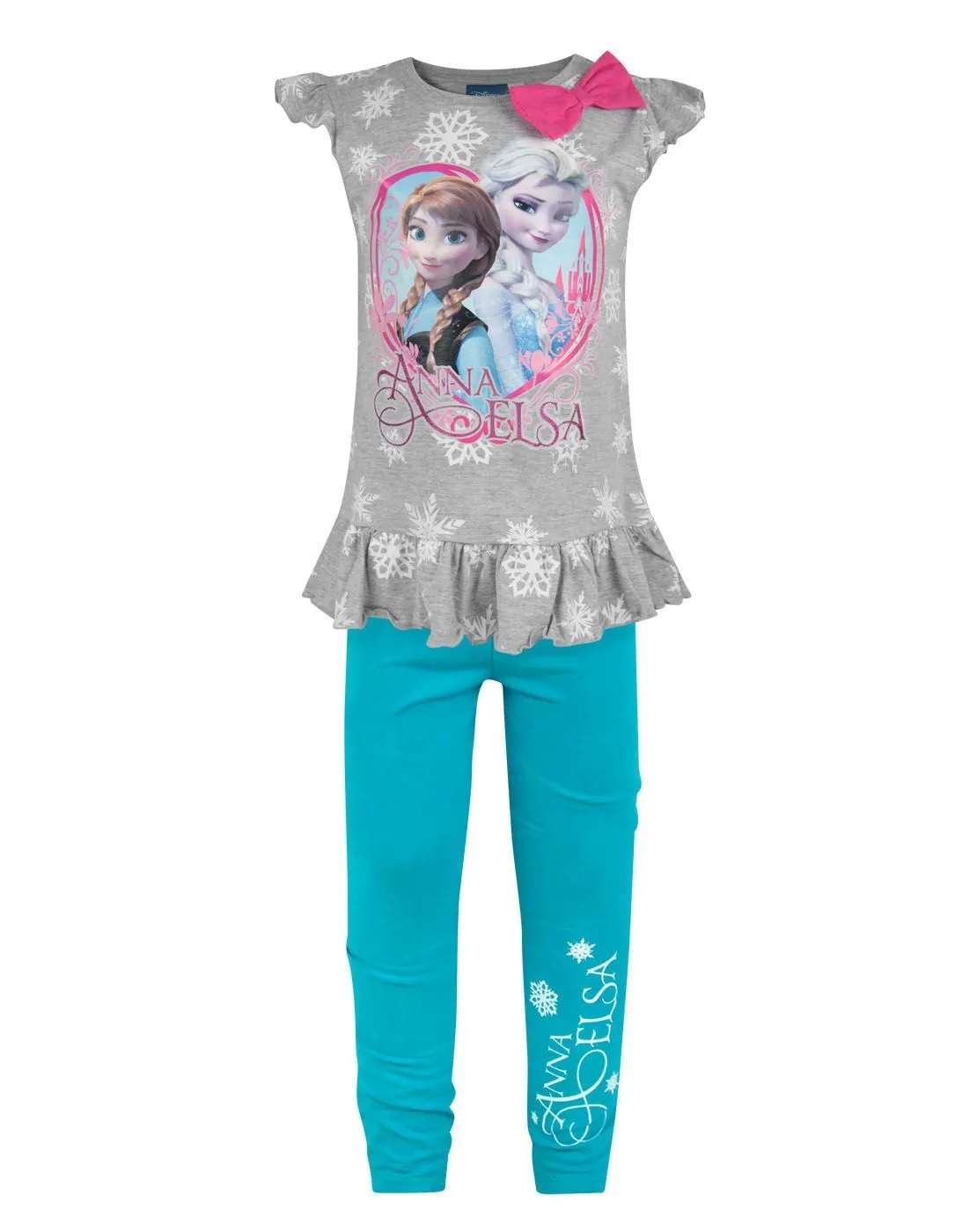 Frozen Snowflake Girl's Top And Leggings Set