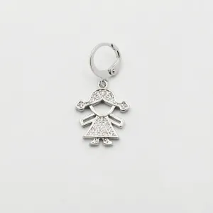 Girl Silver Charm CH-69