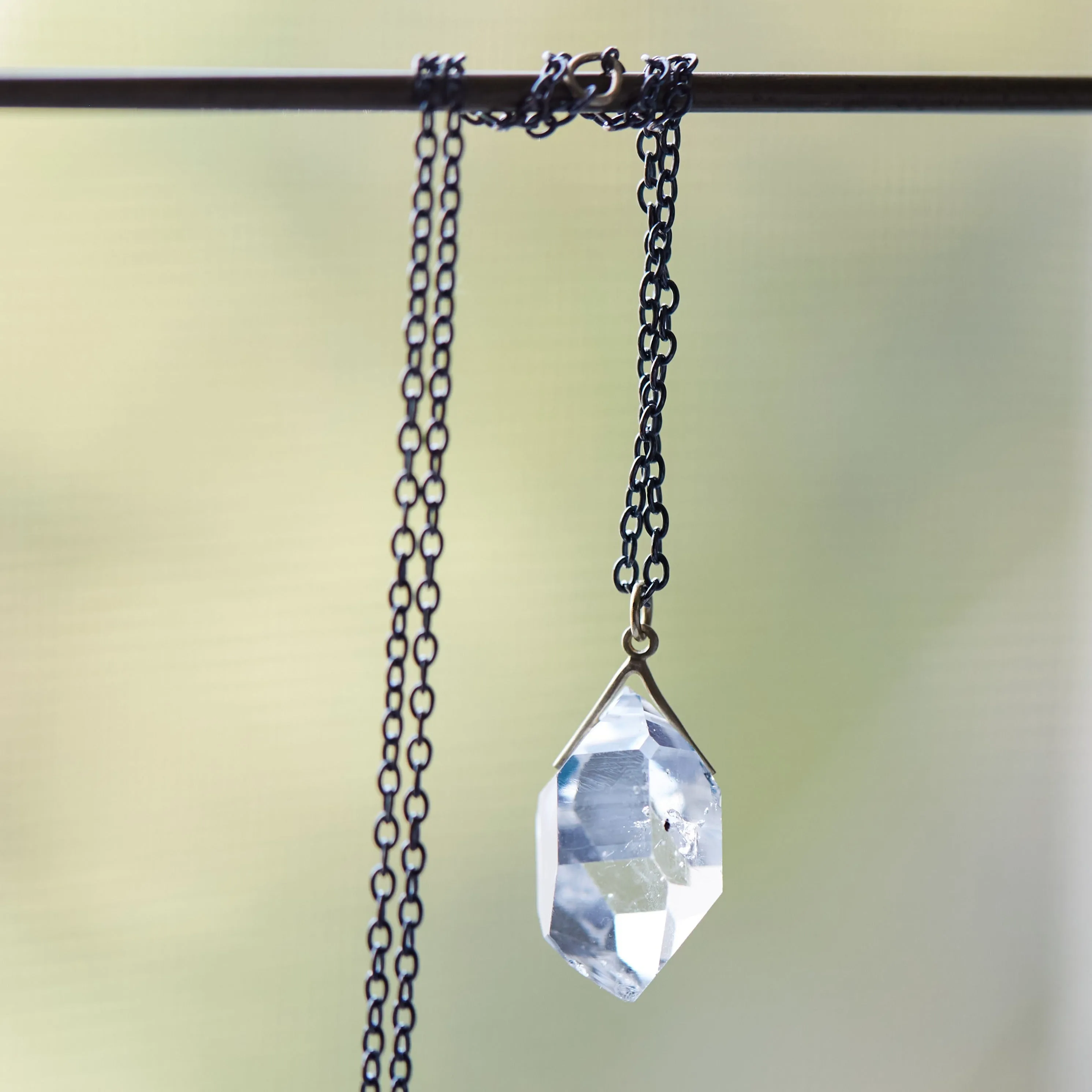 Grand Sticks and Stones Herkimer Quartz Necklace