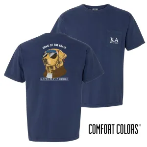 Kappa Alpha Comfort Colors Short Sleeve Navy Patriot Retriever Tee