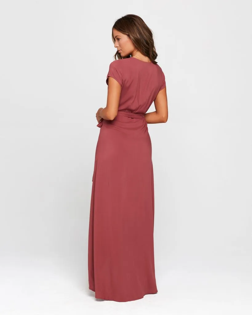 L Space - GOA Women's Wrap Dress in Currant