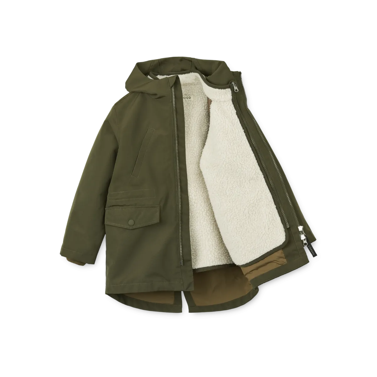 Liewood Timber 2 in 1 Jacket | Army brown mix