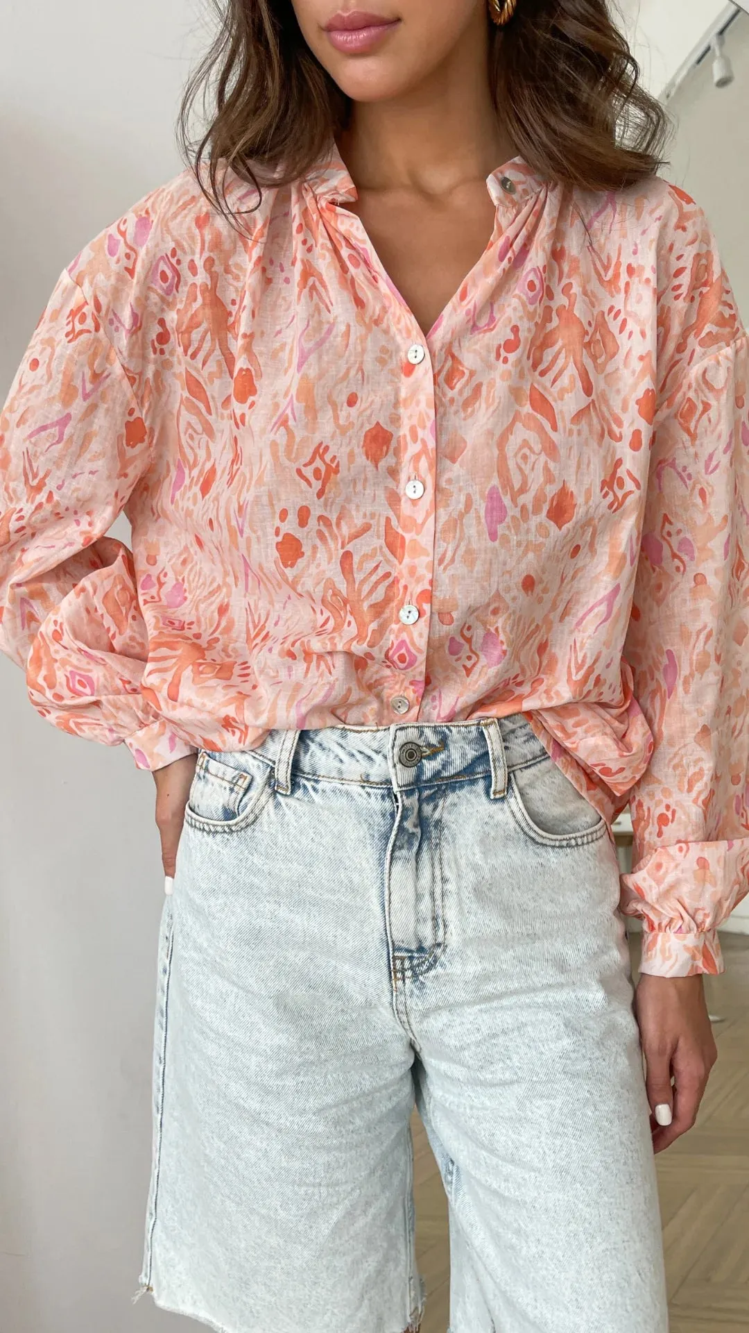 Ligia | Cotton Button Up