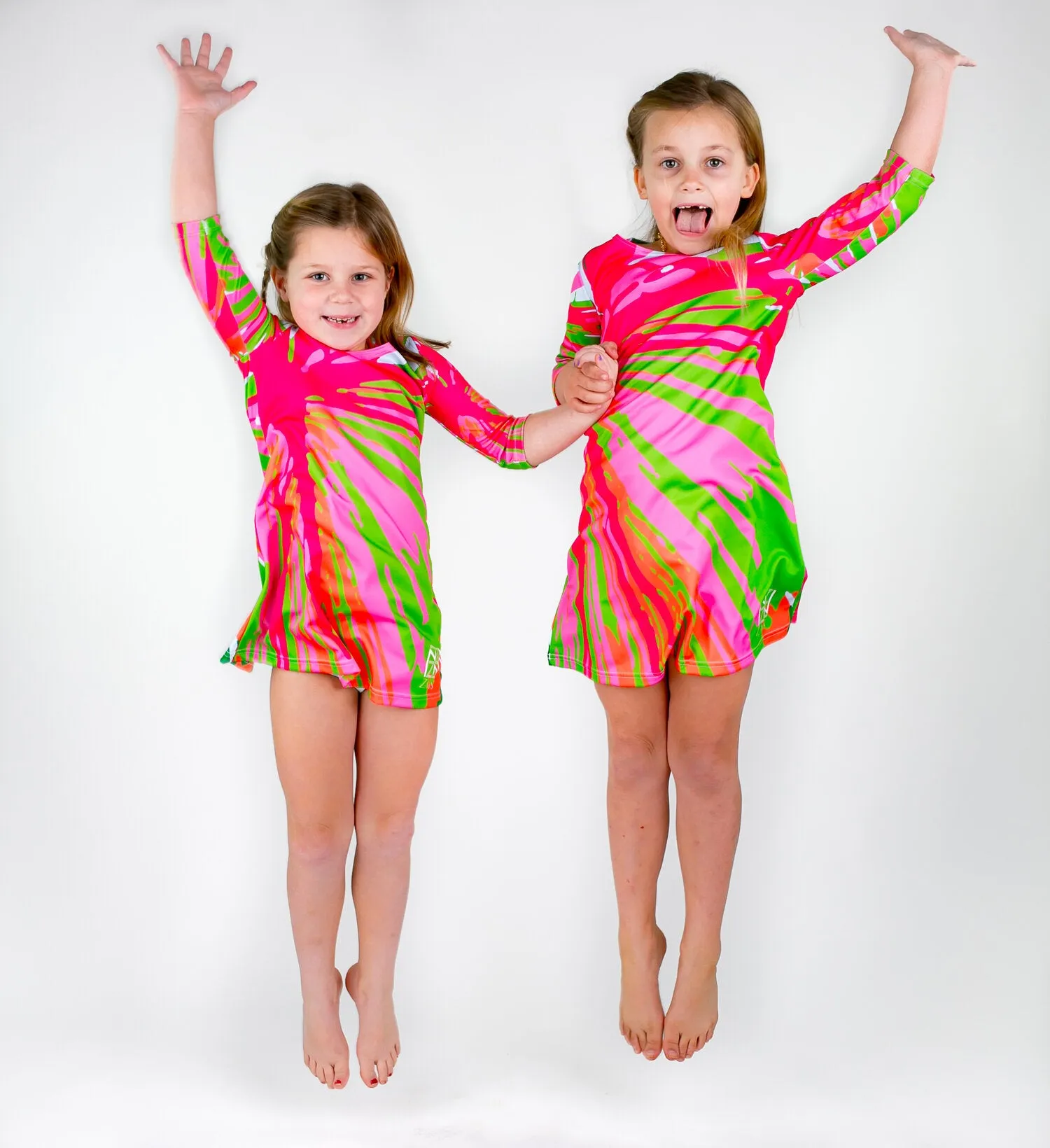 Little Ladies Punchy Palm Dock Dress