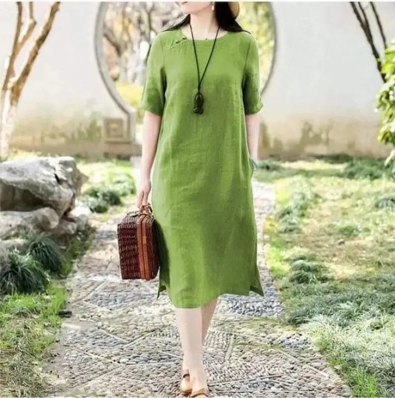 Loose Slimming Mid-length Temperament Dress