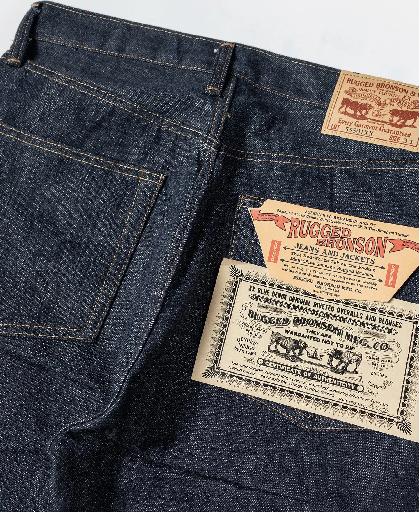 Lot 55801XX 1950s Selvedge Denim Jeans