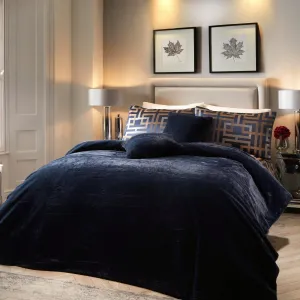 Lucie Bedspread by Soiree in Navy 150cm x 220cm