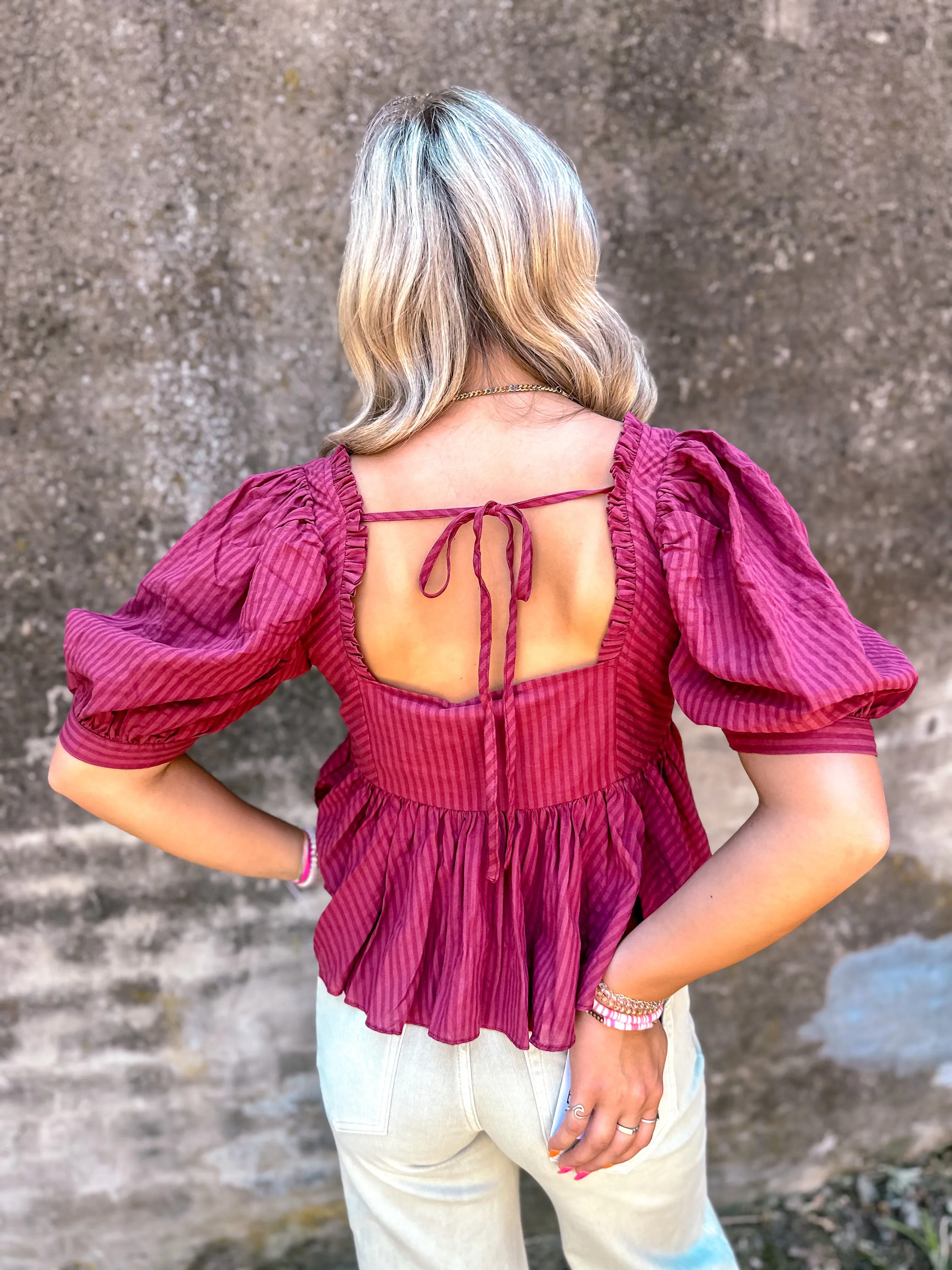 Maroon Baby Top