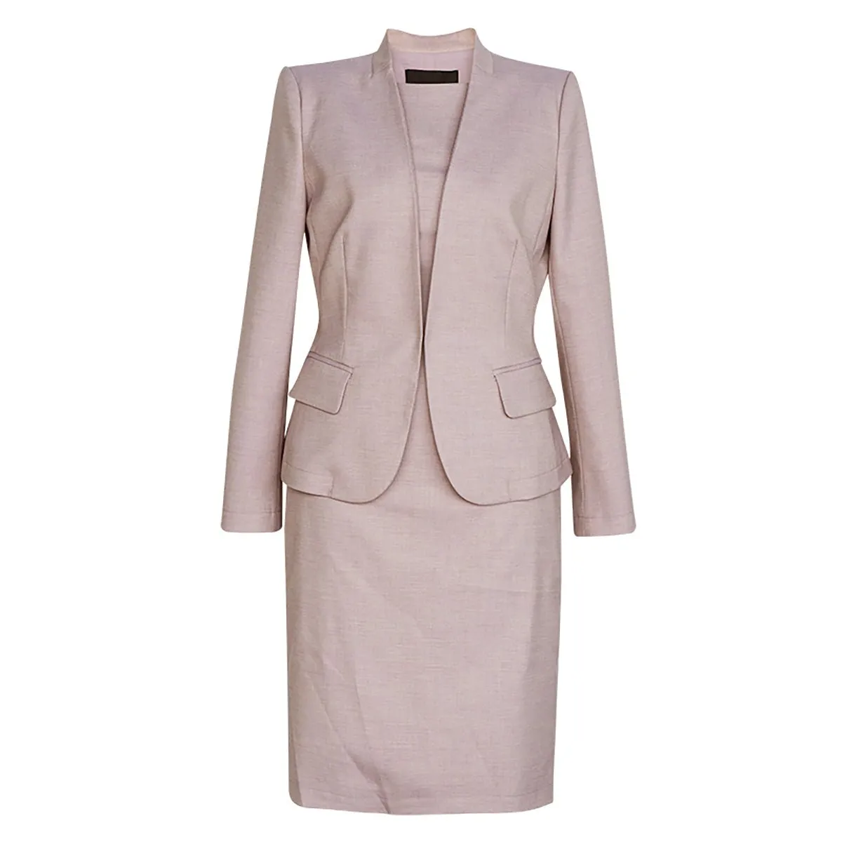 Matching Dress and Blazer Set in Pink