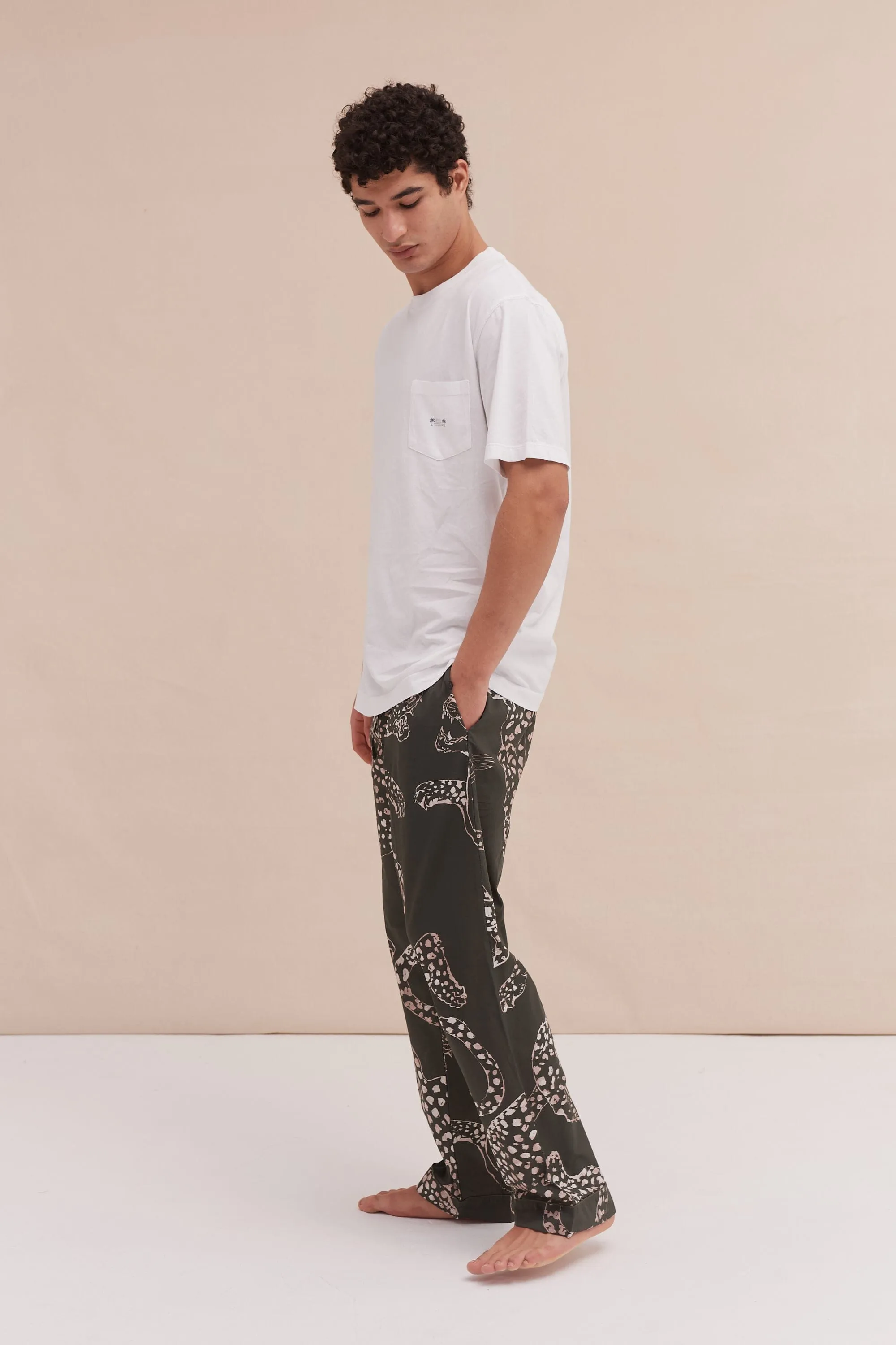 Men’s Pyjama Trousers The Jag Print Green