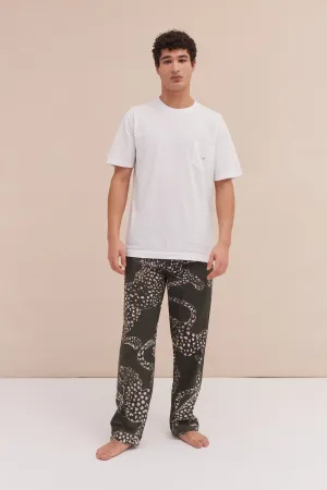 Men’s Pyjama Trousers The Jag Print Green