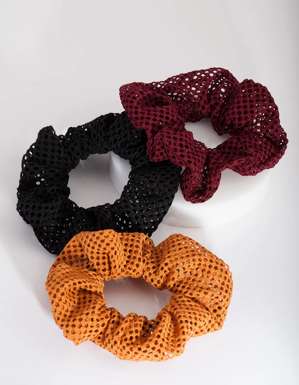 Mesh Neutral Scrunchie Pack