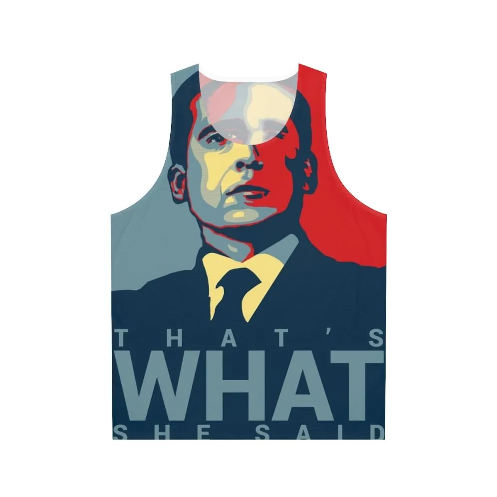 "Michael Scott 'That's What She Said' Unisex Tank Top"