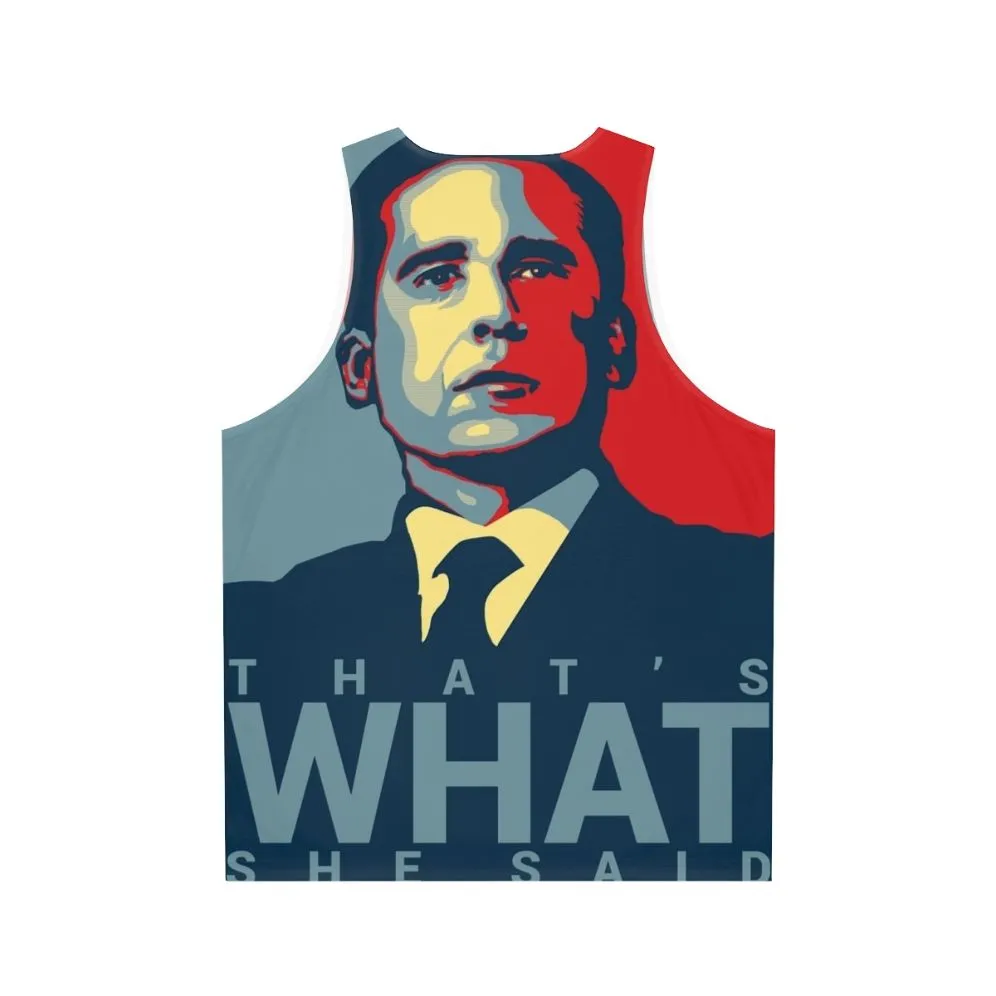 "Michael Scott 'That's What She Said' Unisex Tank Top"