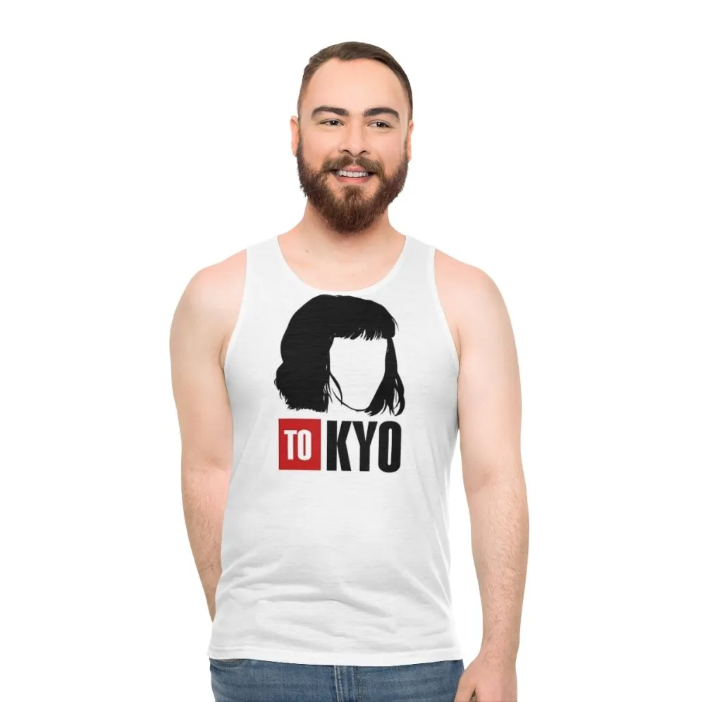 "Money Heist Tokyo Unisex Tank Top: Embrace the Bella Ciao Spirit"