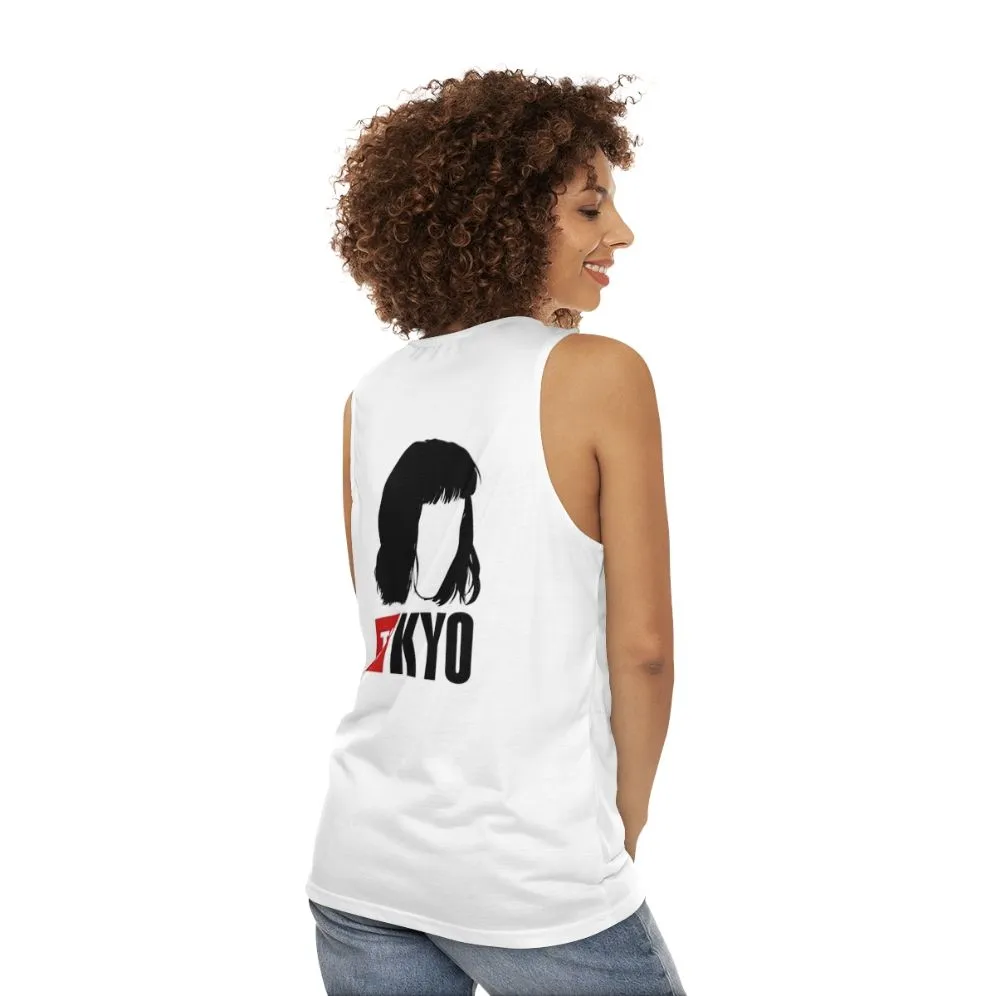 "Money Heist Tokyo Unisex Tank Top: Embrace the Bella Ciao Spirit"