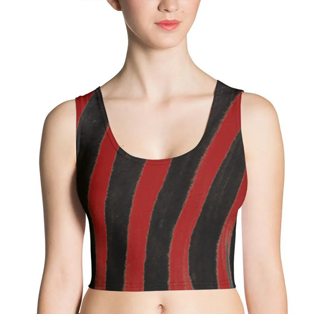 Red Zebra Crop Top