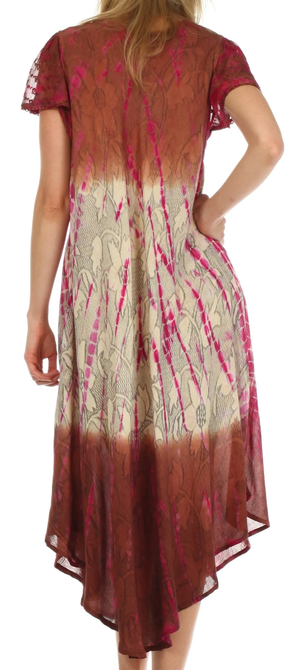 Sakkas Mika Ombre Floral Caftan Dress