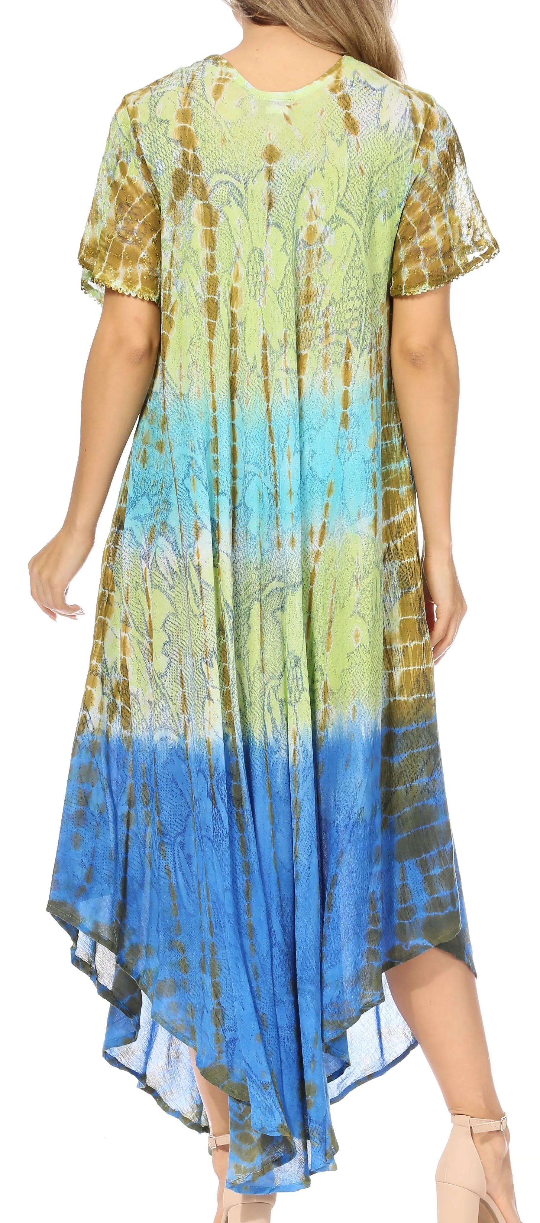 Sakkas Mika Ombre Floral Caftan Dress