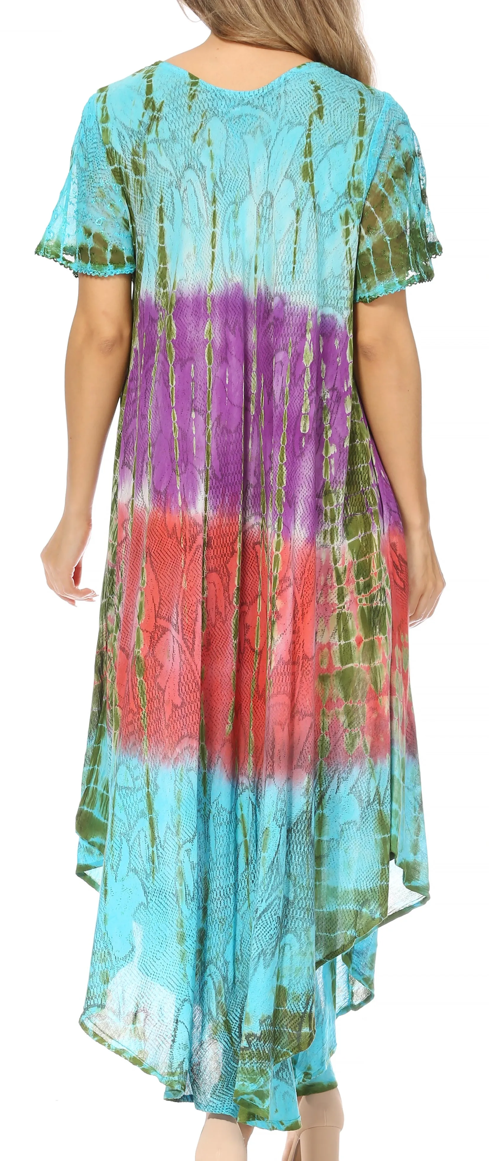 Sakkas Mika Ombre Floral Caftan Dress