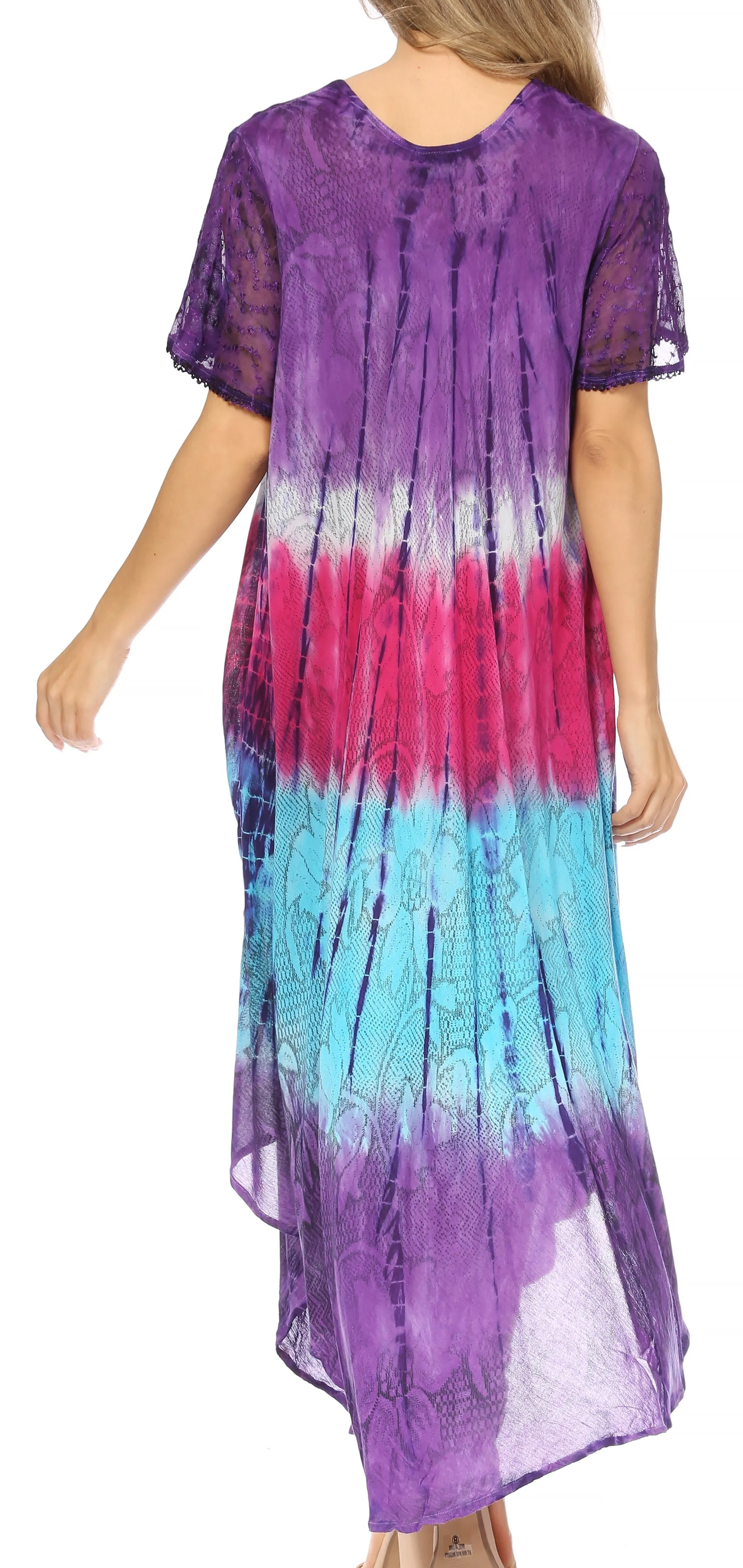 Sakkas Mika Ombre Floral Caftan Dress