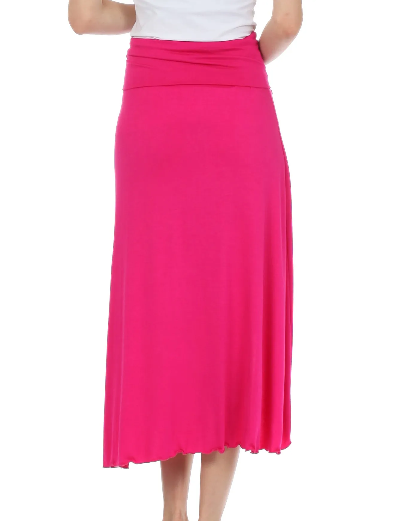 Sakkas Soft Jersey Feel Solid Color Strapless High Low Dress / Skirt