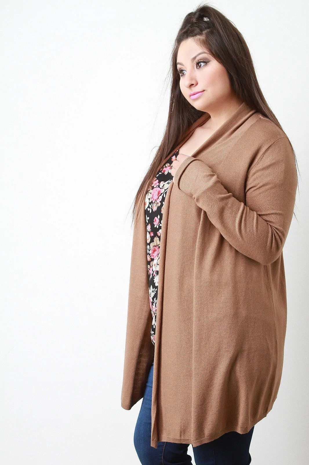 Soft Knit Open Front Cardigan