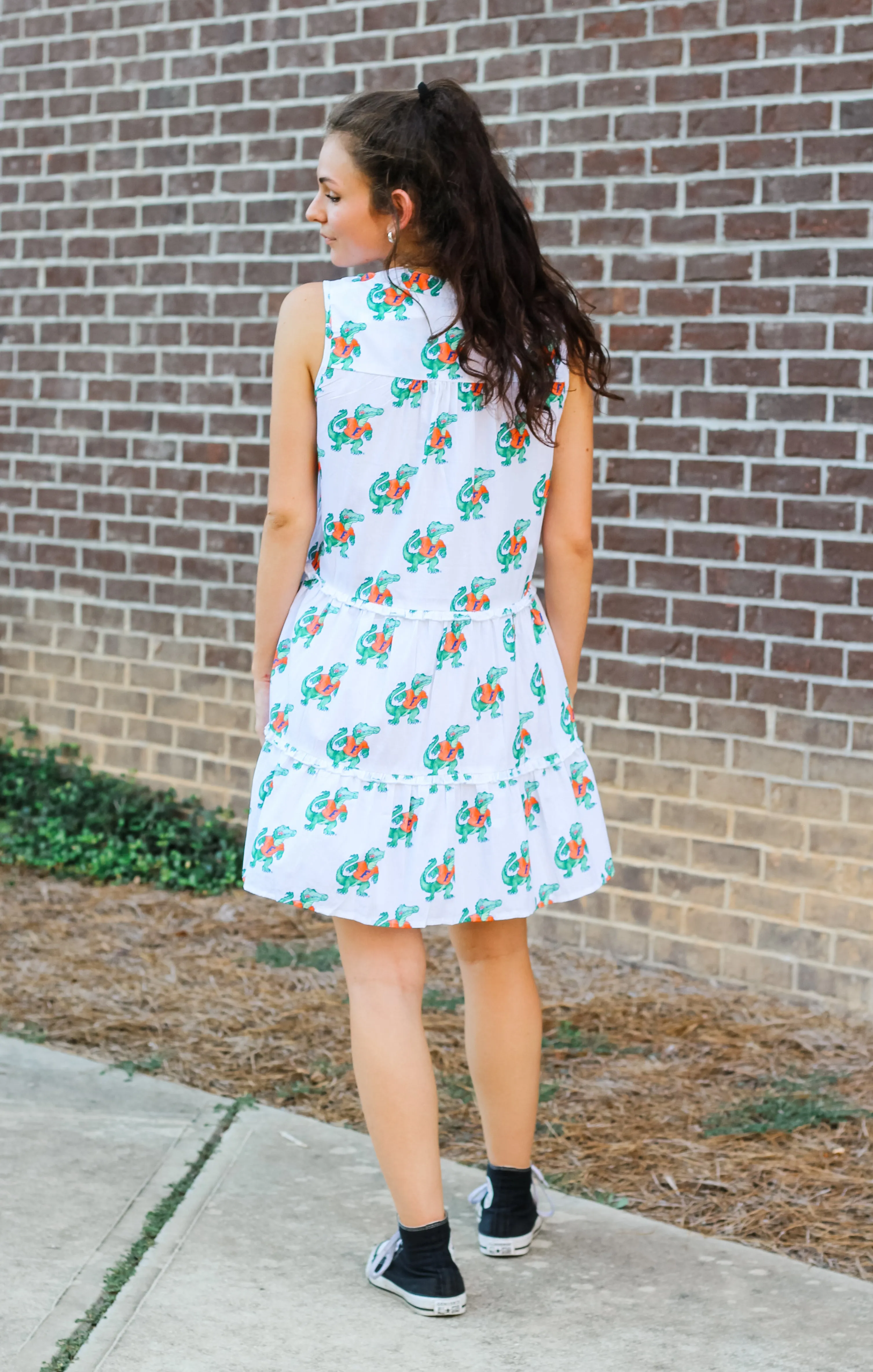 The Florida Poplin Tiered Dress