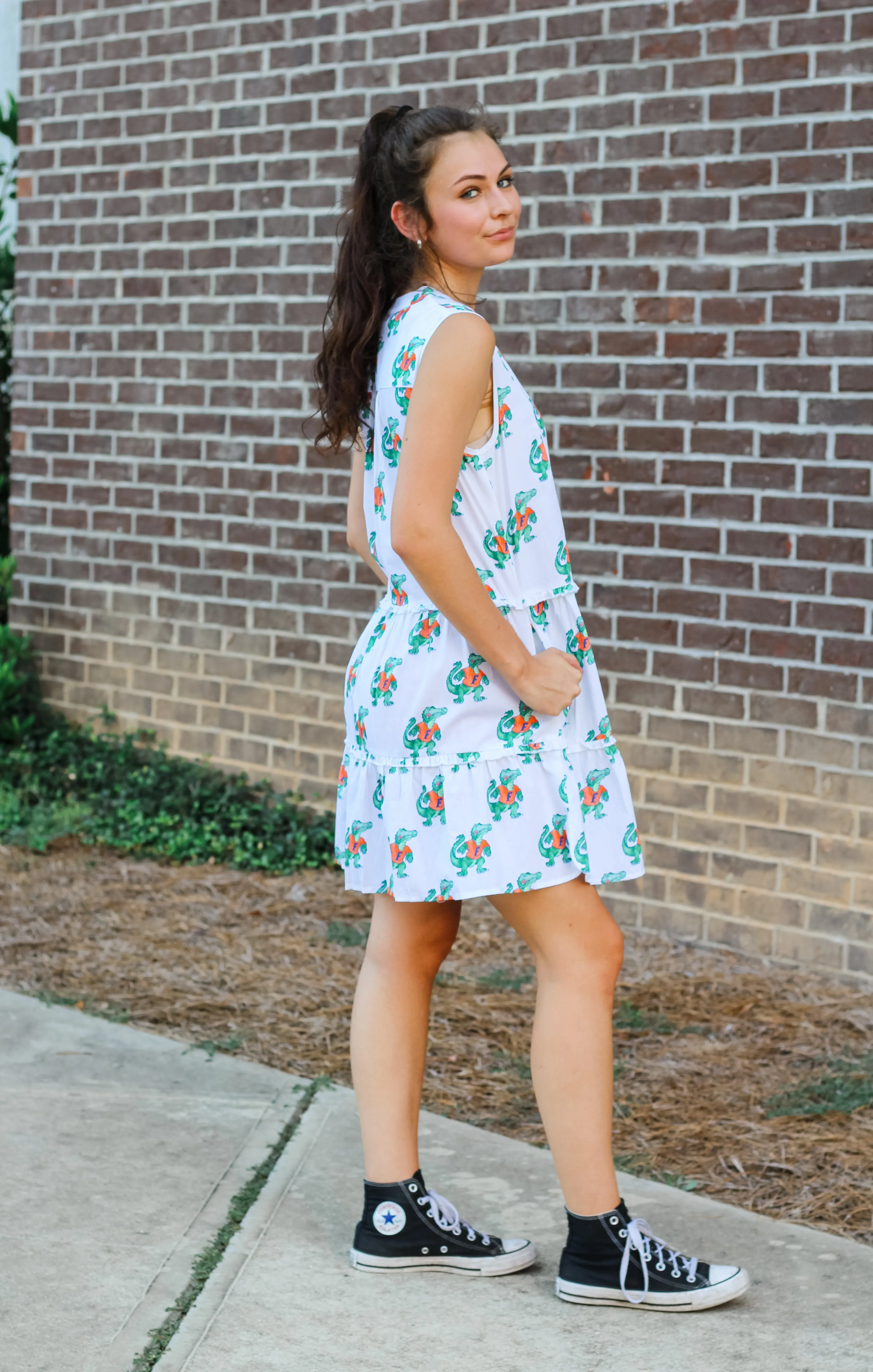 The Florida Poplin Tiered Dress