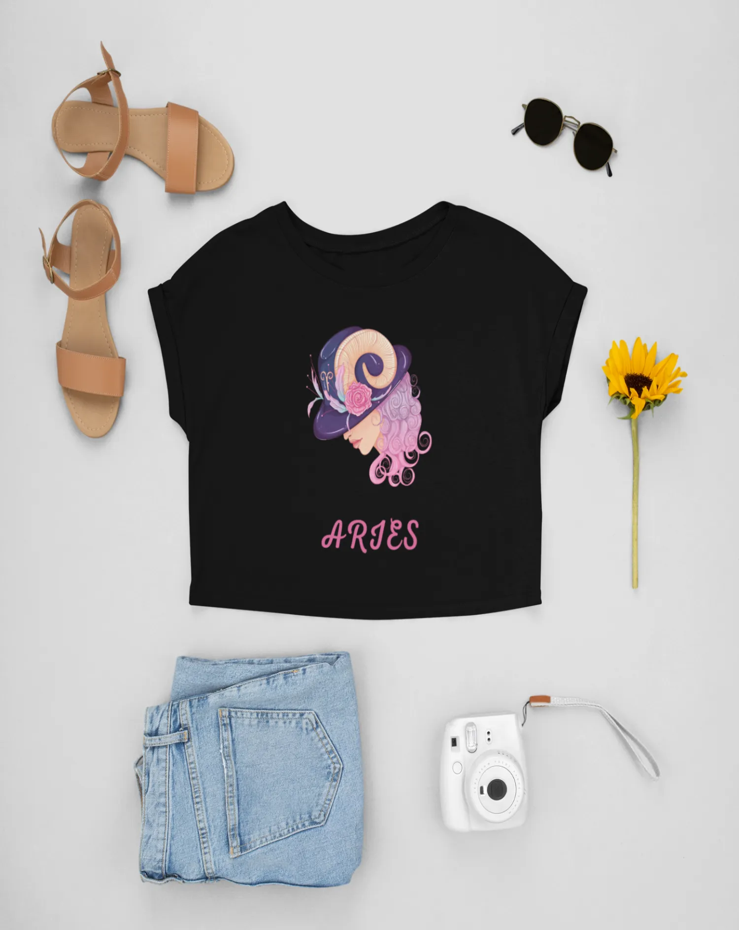 Trendy Women's Stellar Aries Crop Top