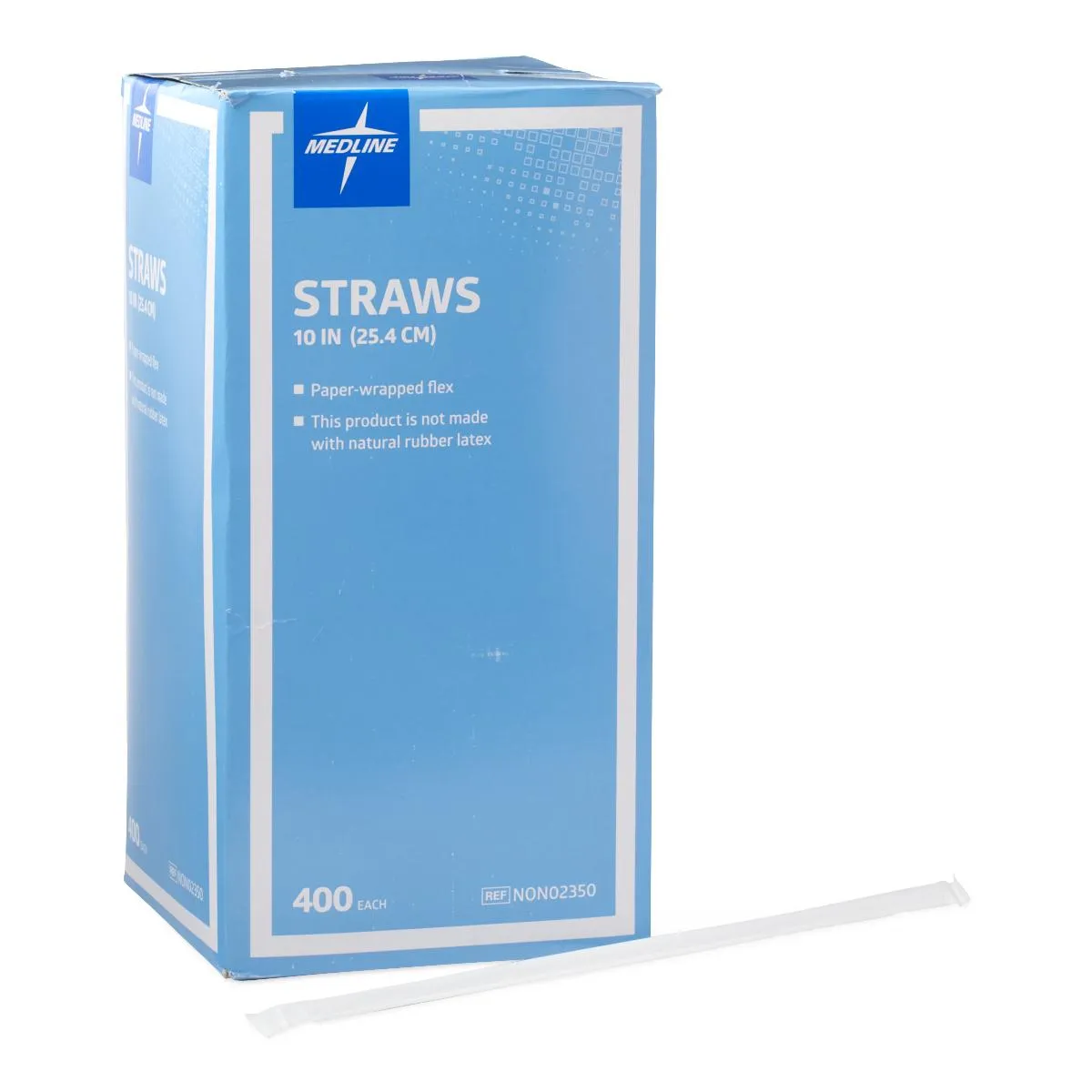 Wrapped Flex Straws, 10" (case of 1600)