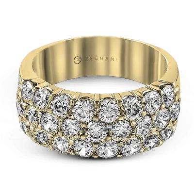 ZR489 Anniversary Ring in 14k Gold with Diamonds