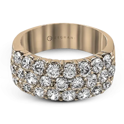 ZR489 Anniversary Ring in 14k Gold with Diamonds